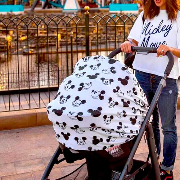 Milk Snob Disney Nursing Cover/Baby Car Seat Canopy - Mickey Sketch - Picture 2 of 8